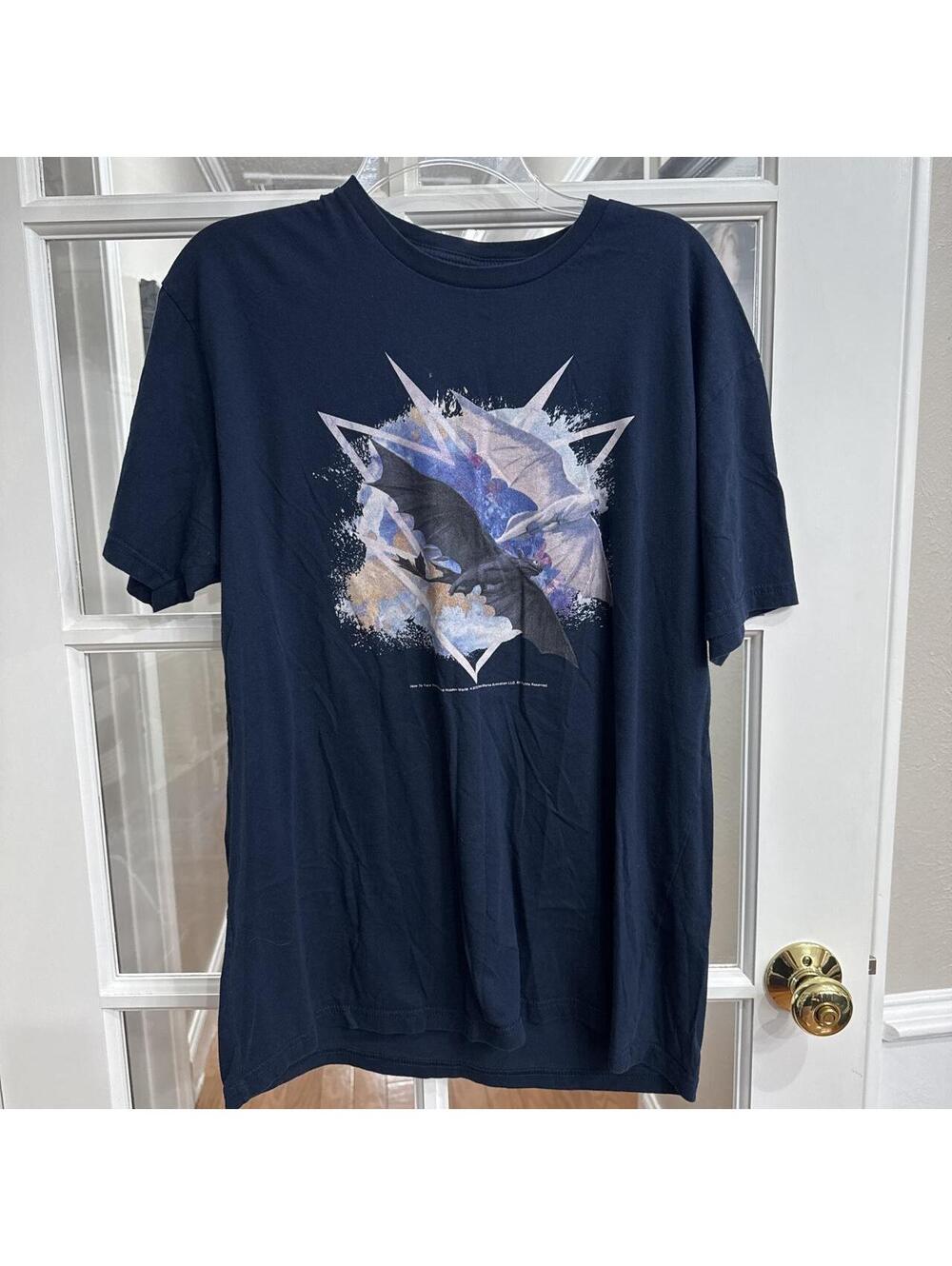 Next Level Men's Navy and Blue Tshirt